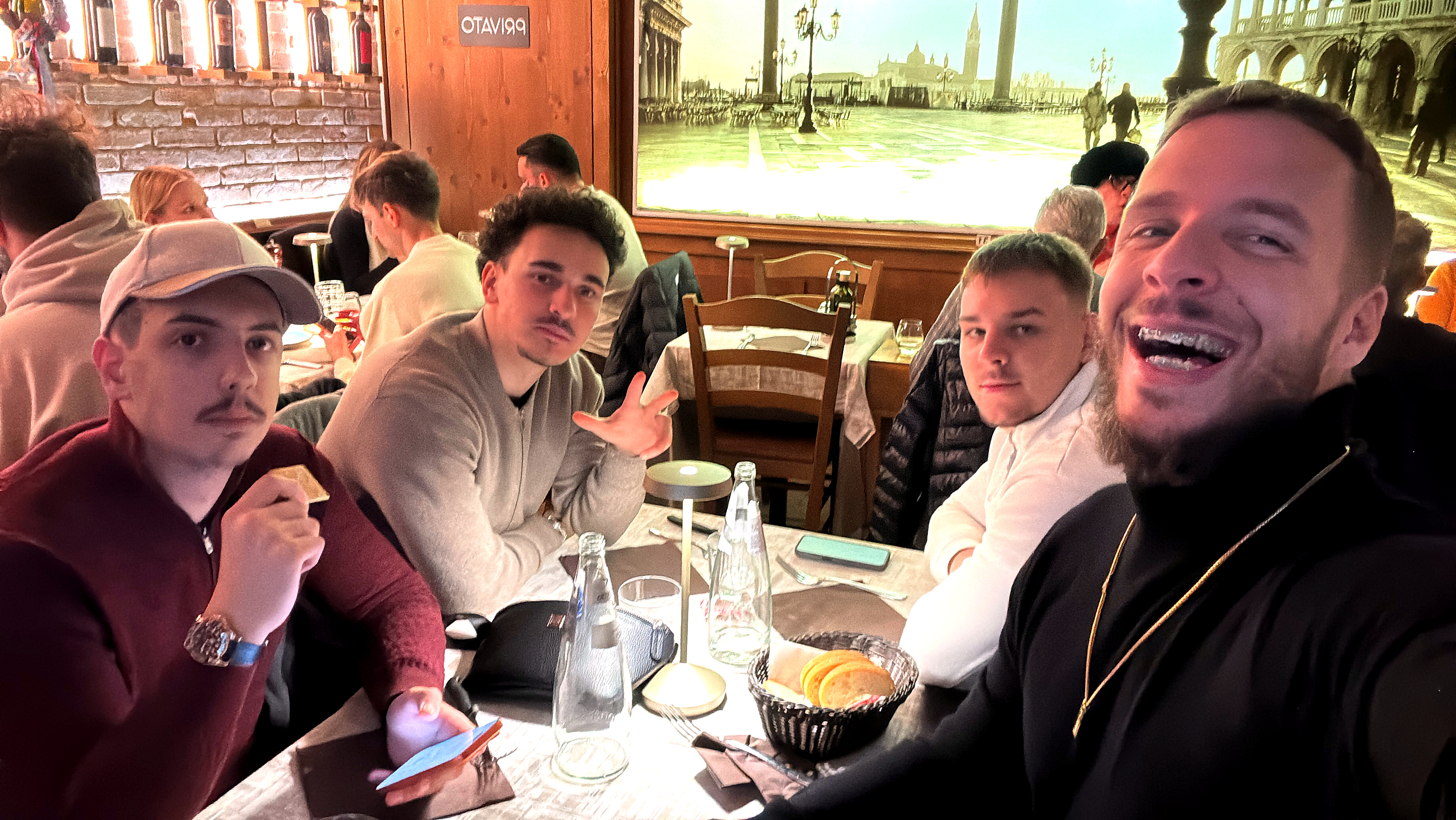 Toni, working trip with friends